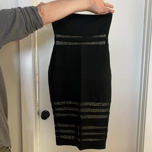 Black Strapless Dress